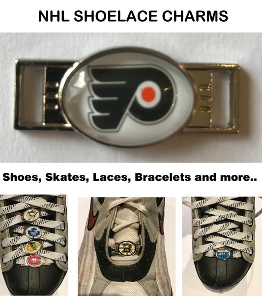 Philadelphia Flyers NHL Shoelace Charms for Skates, Shoes, Bracelets etc. Image 1