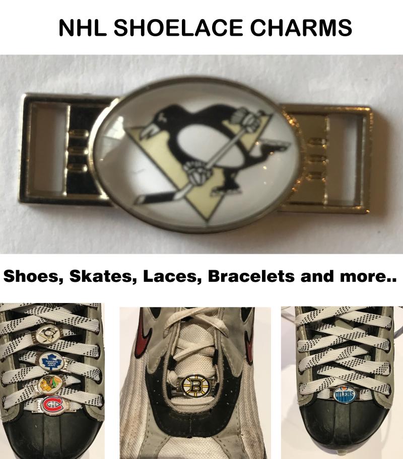 Pittsburgh Penguins NHL Shoelace Charms for Skates, Shoes, Bracelets etc. Image 1