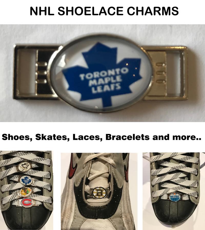 Toronto Maple Leafs NHL Shoelace Charms for Skates, Shoes, Bracelets etc. Image 1