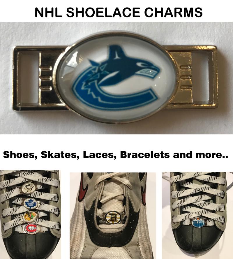 Vancouver Canucks NHL Shoelace Charms for Skates, Shoes, Bracelets etc. Image 1