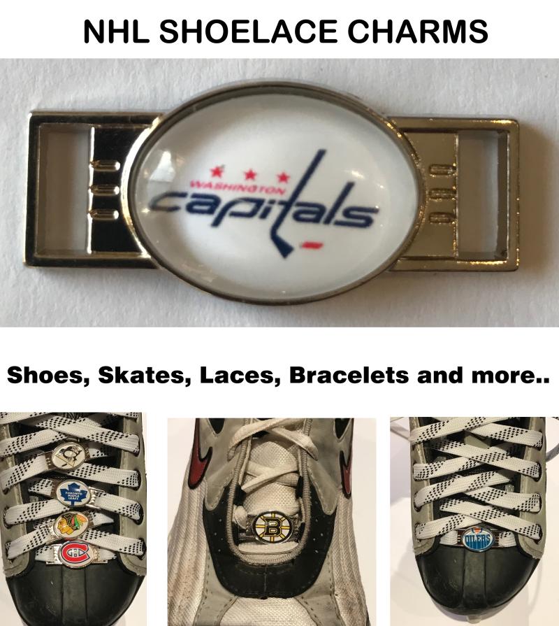 Washington Capitals NHL Shoelace Charms for Skates, Shoes, Bracelets etc. Image 1