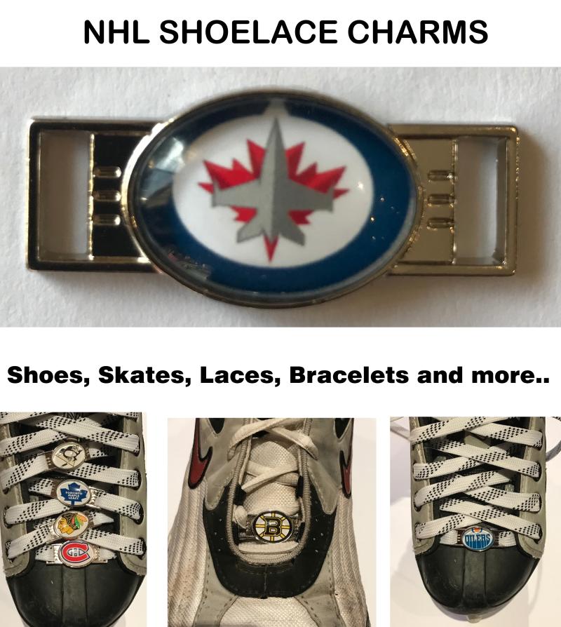 Winnipeg Jets NHL Shoelace Charms for Skates, Shoes, Bracelets etc. Image 1