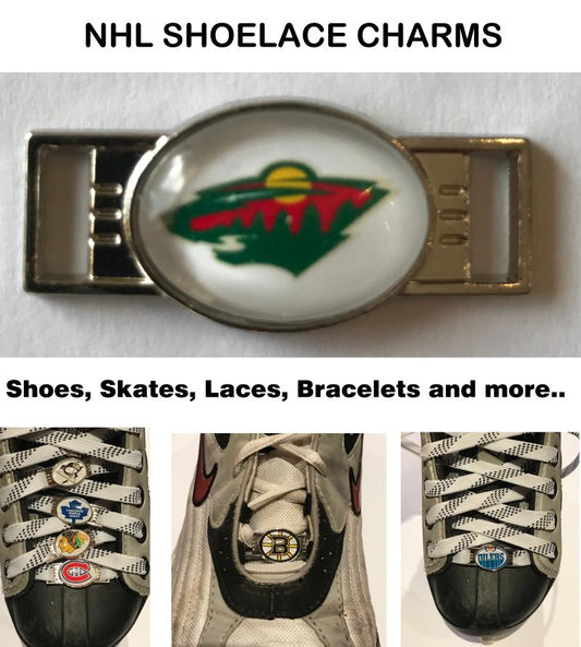Minnesota Wild NHL Shoelace Charms for Skates, Shoes, Bracelets etc. Image 1