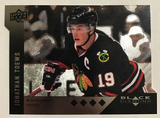 2009 Black Diamond Horizontal Perimeter Die-Cut #BD16 Jonathan Toews NM-MT 02753 Image 1