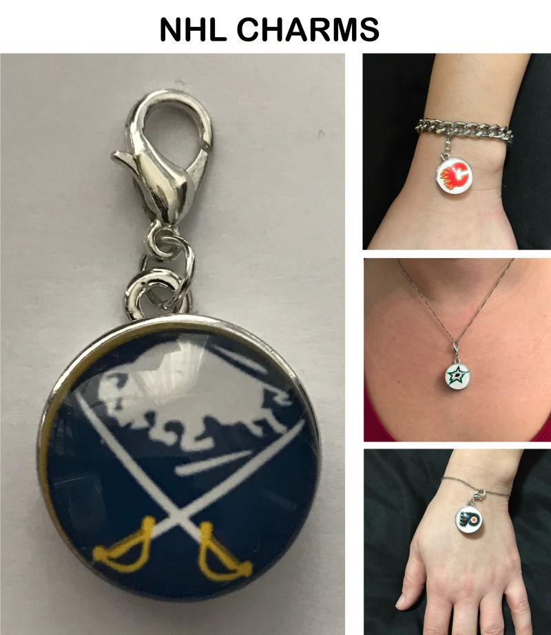 Buffalo Sabres NHL Clip Charm for Bracelets, Necklaces, etc. Image 1