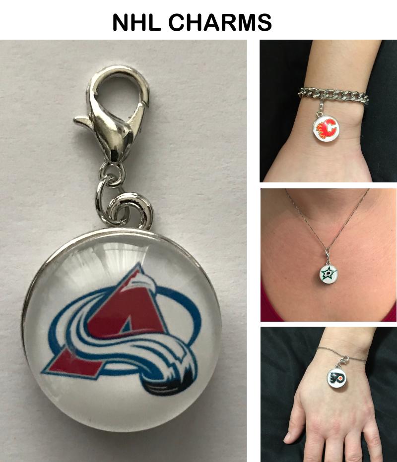 Colorado Avalanche NHL Clip Charm for Bracelets, Necklaces, etc. Image 1