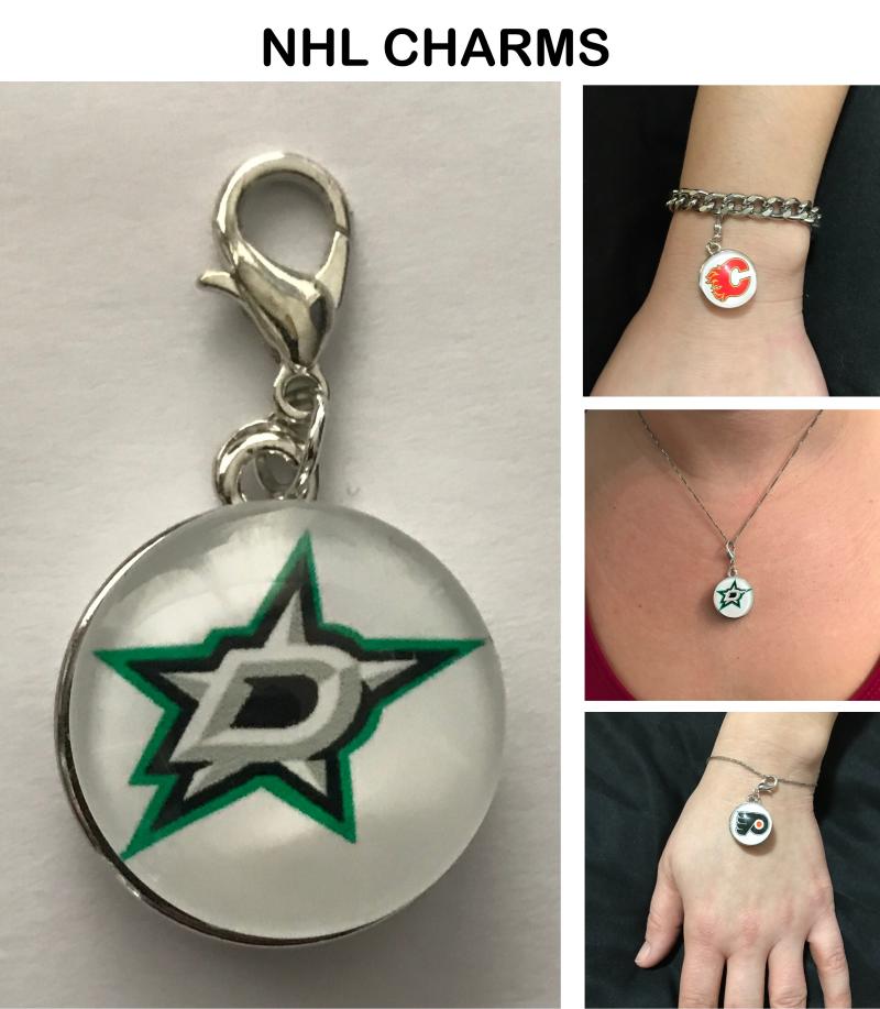 Dallas Stars NHL Clip Charm for Bracelets, Necklaces, etc. Image 1