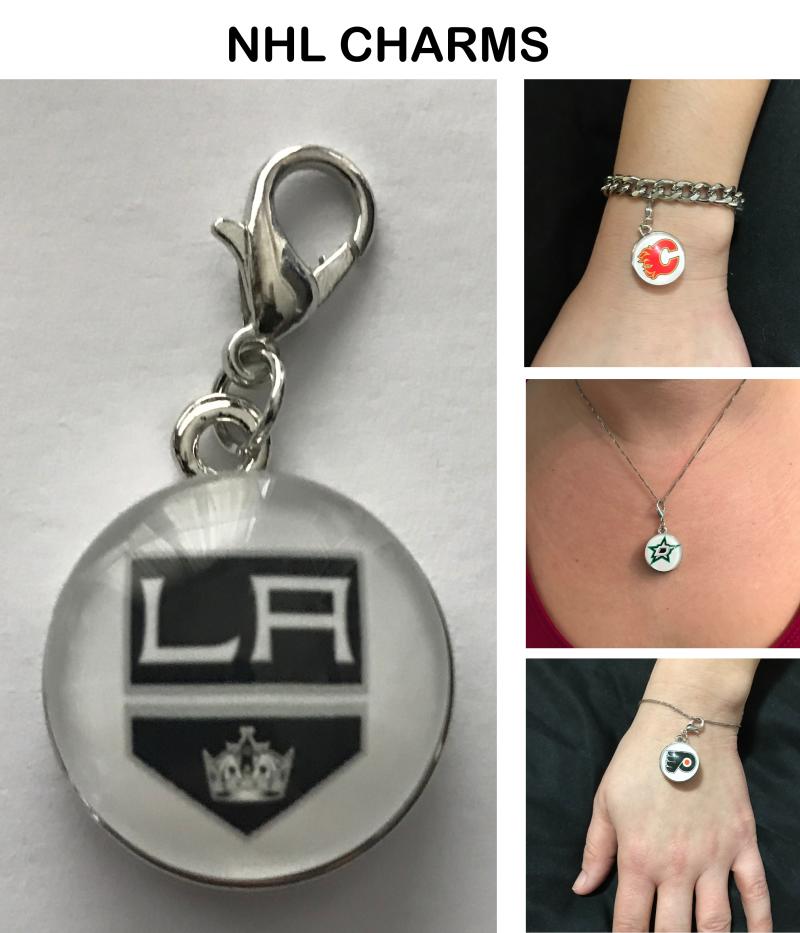 Los Angeles Kings NHL Clip Charm for Bracelets, Necklaces, etc. Image 1