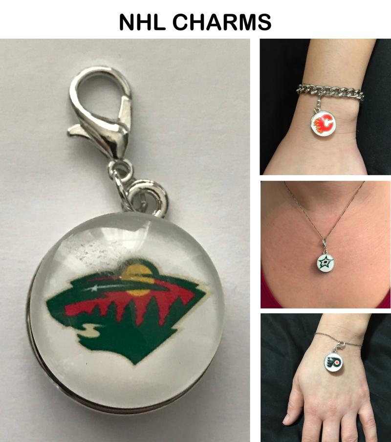 Minnesota Wild NHL Clip Charm for Bracelets, Necklaces, etc. Image 1