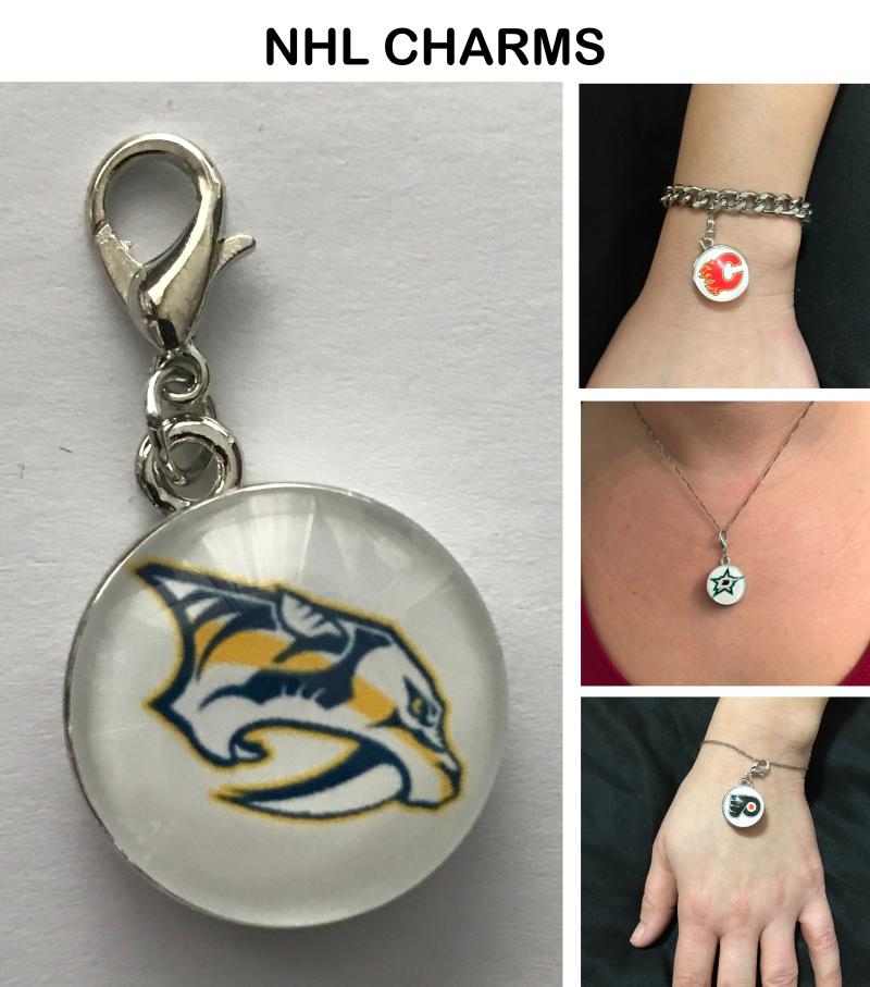 Nashville Predators NHL Clip Charm for Bracelets, Necklaces, etc. Image 1