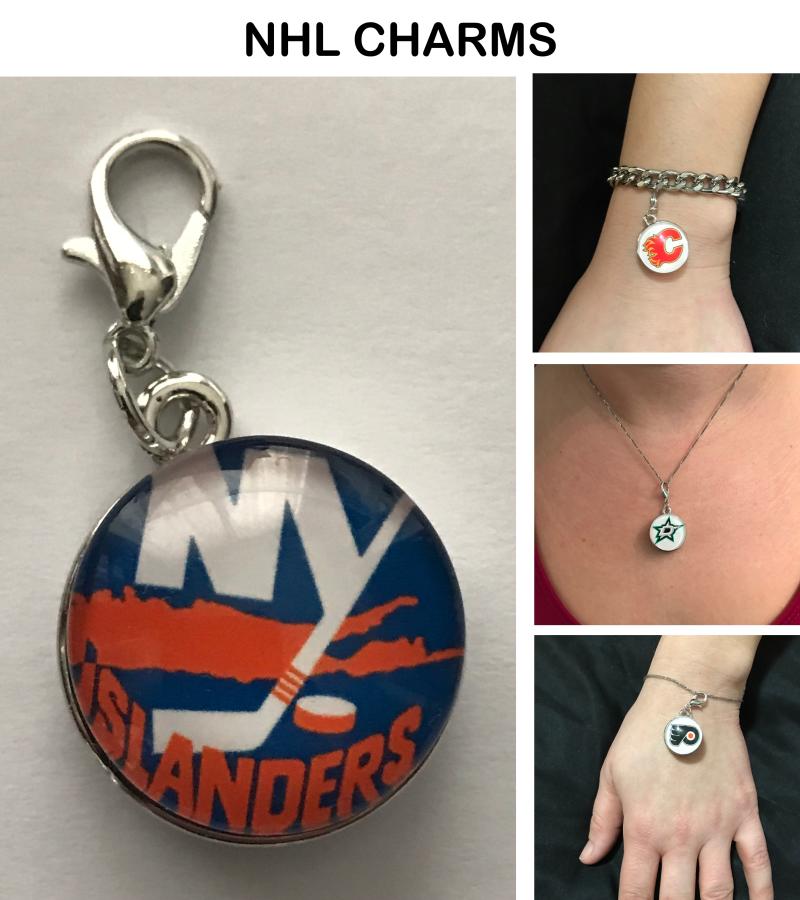 New York Islanders NHL Clip Charm for Bracelets, Necklaces, etc. Image 1