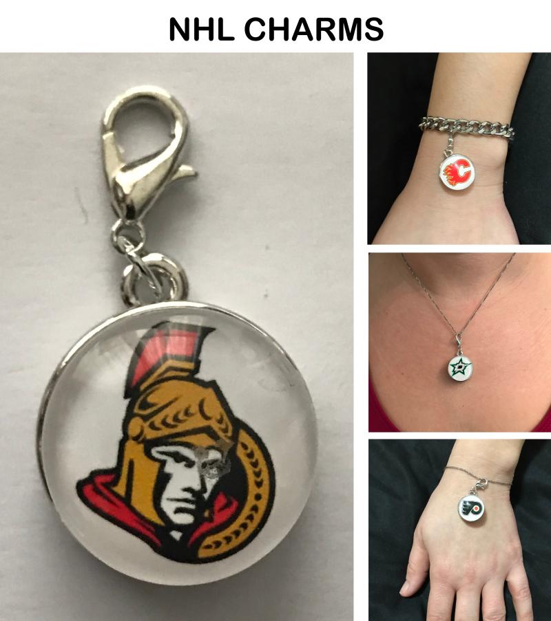 Ottawa Senators NHL Clip Charm for Bracelets, Necklaces, etc. Image 1