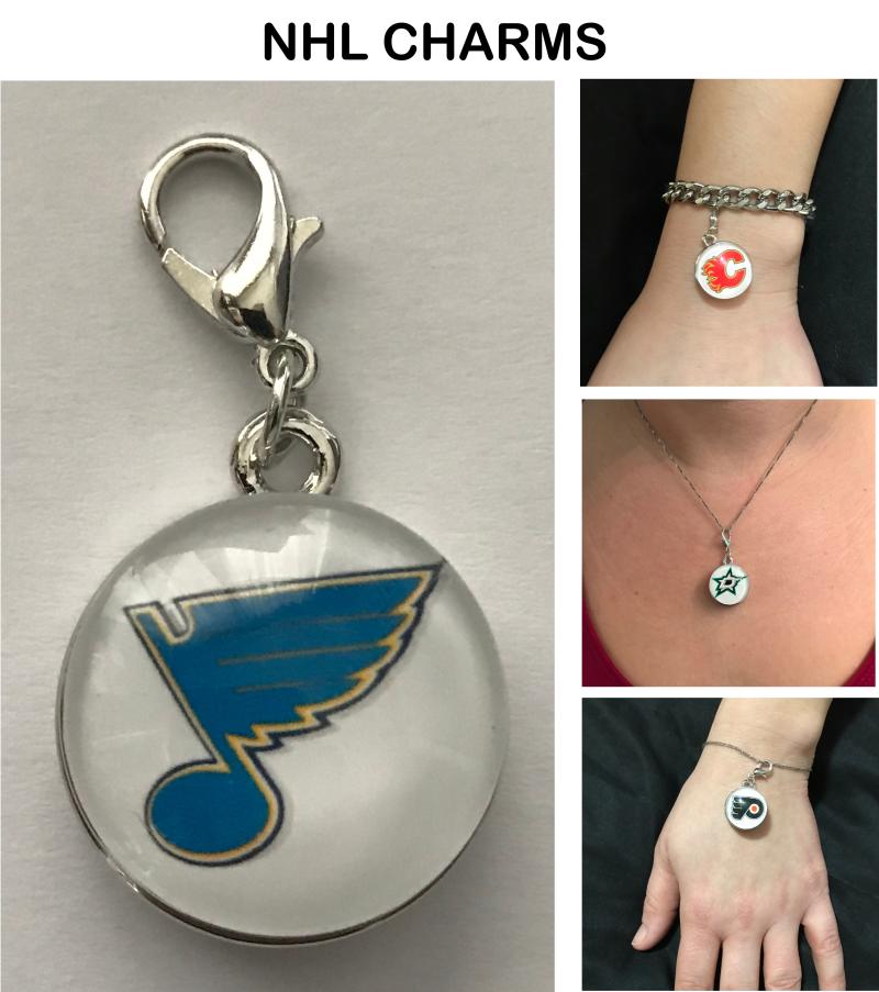 St. Louis Blues NHL Clip Charm for Bracelets, Necklaces, etc. Image 1