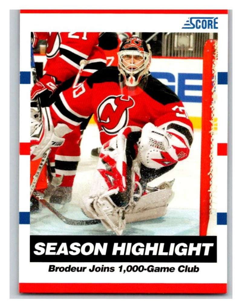 (HCW) 2010-11 Score Glossy #8 Martin Brodeur NJ Devils Mint