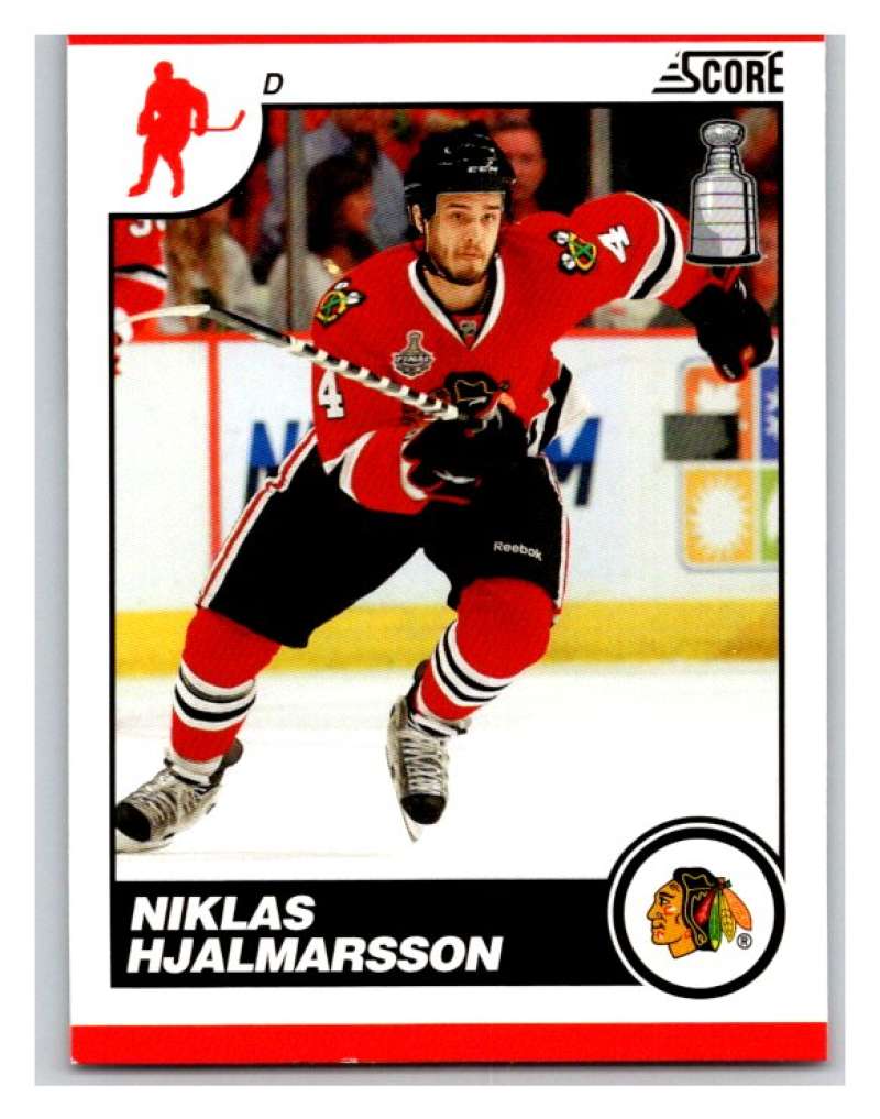 (HCW) 2010-11 Score Glossy #136 Niklas Hjalmarsson Blackhawks Mint Image 1