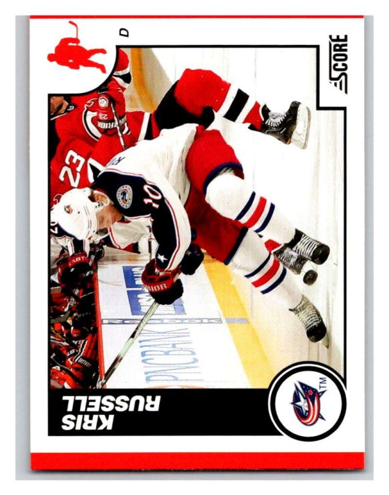 (HCW) 2010-11 Score Glossy #166 Kris Russell Blue Jackets Mint Image 1