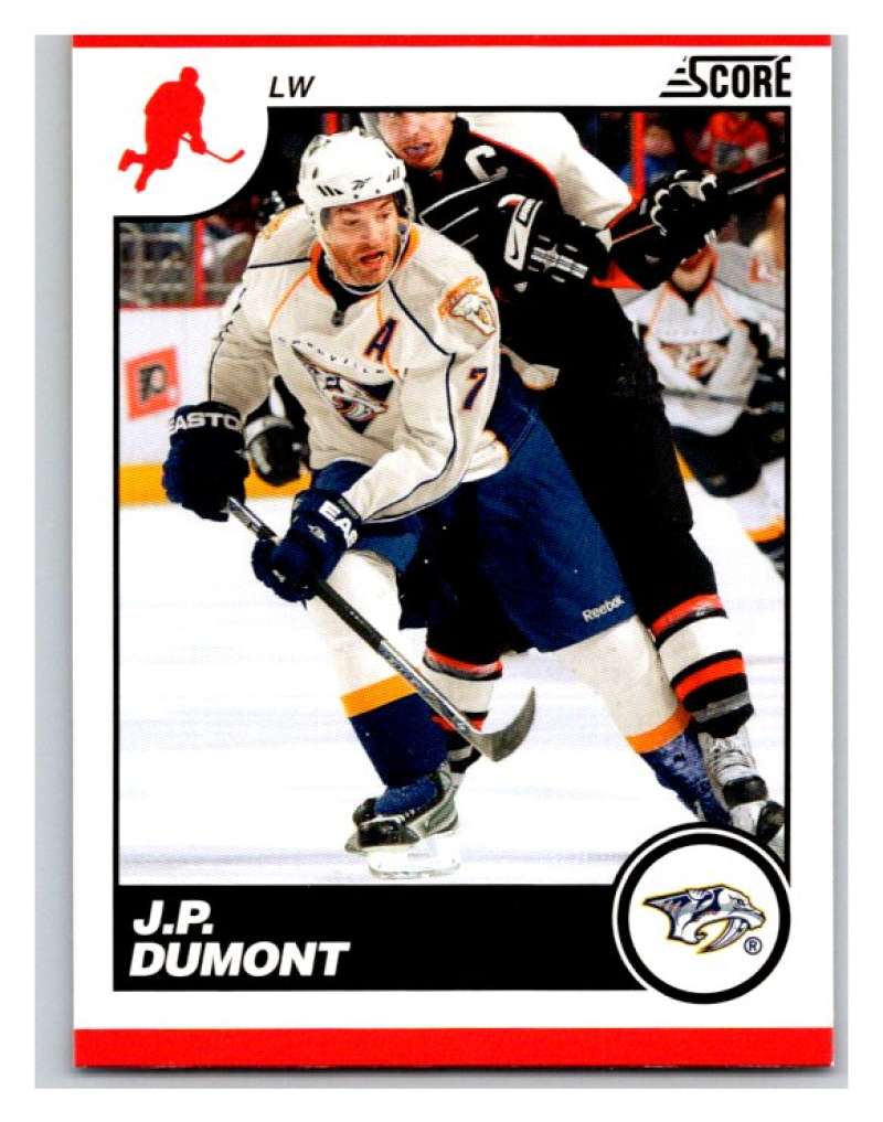 (HCW) 2010-11 Score Glossy #280 J.P. Dumont Predators Mint Image 1