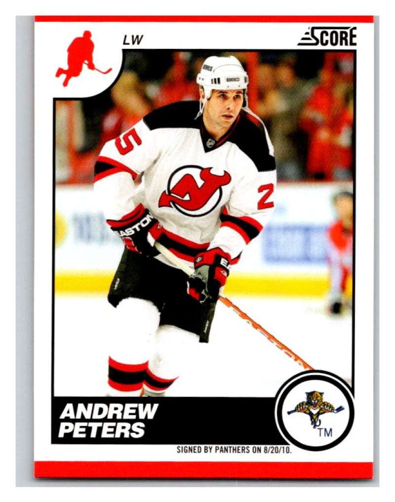 (HCW) 2010-11 Score Glossy #299 Andrew Peters NJ Devils Mint Image 1