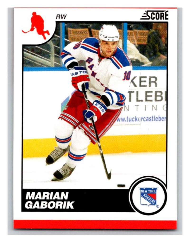 (HCW) 2010-11 Score Glossy #321 Marian Gaborik NY Rangers Mint Image 1