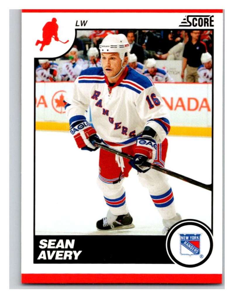 (HCW) 2010-11 Score Glossy #325 Sean Avery NY Rangers Mint Image 1