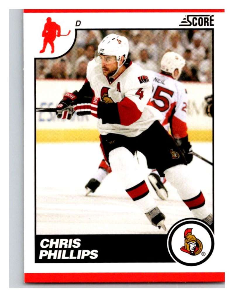 (HCW) 2010-11 Score Glossy #346 Chris Phillips Senators Mint Image 1