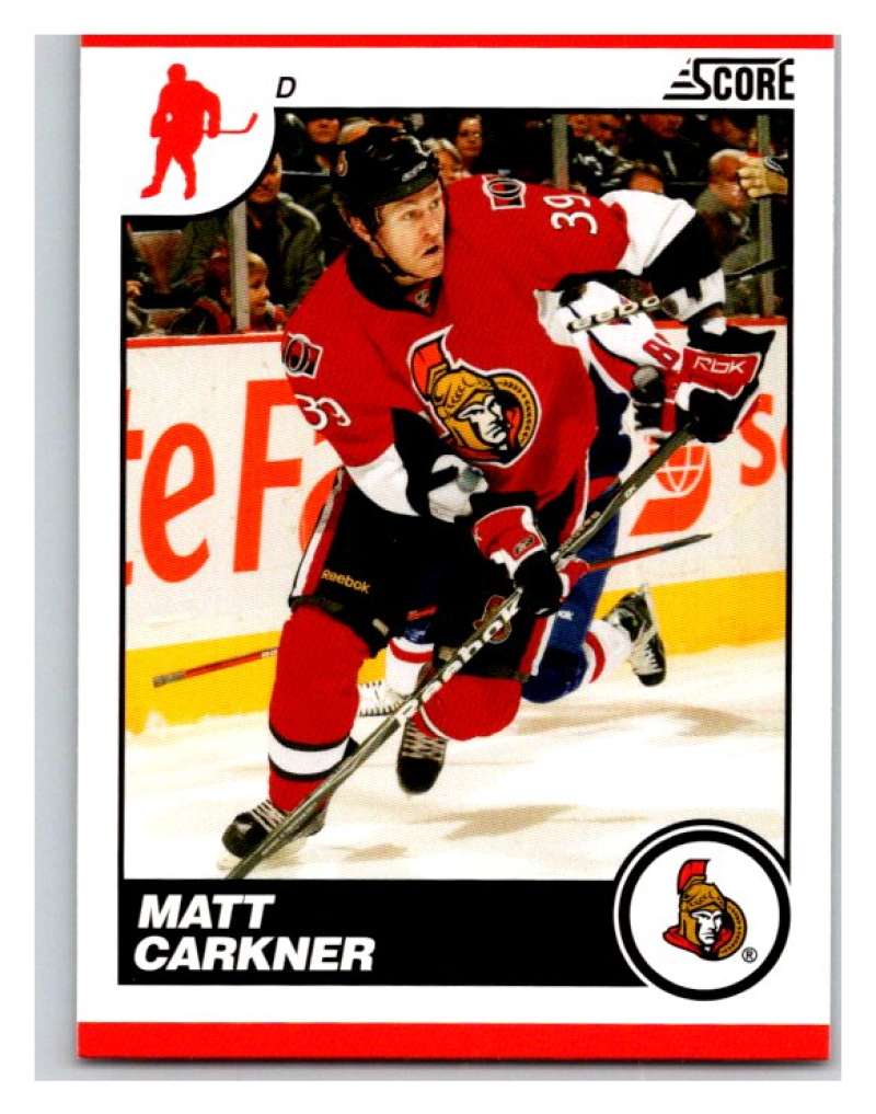 (HCW) 2010-11 Score Glossy #348 Matt Carkner Senators Mint Image 1