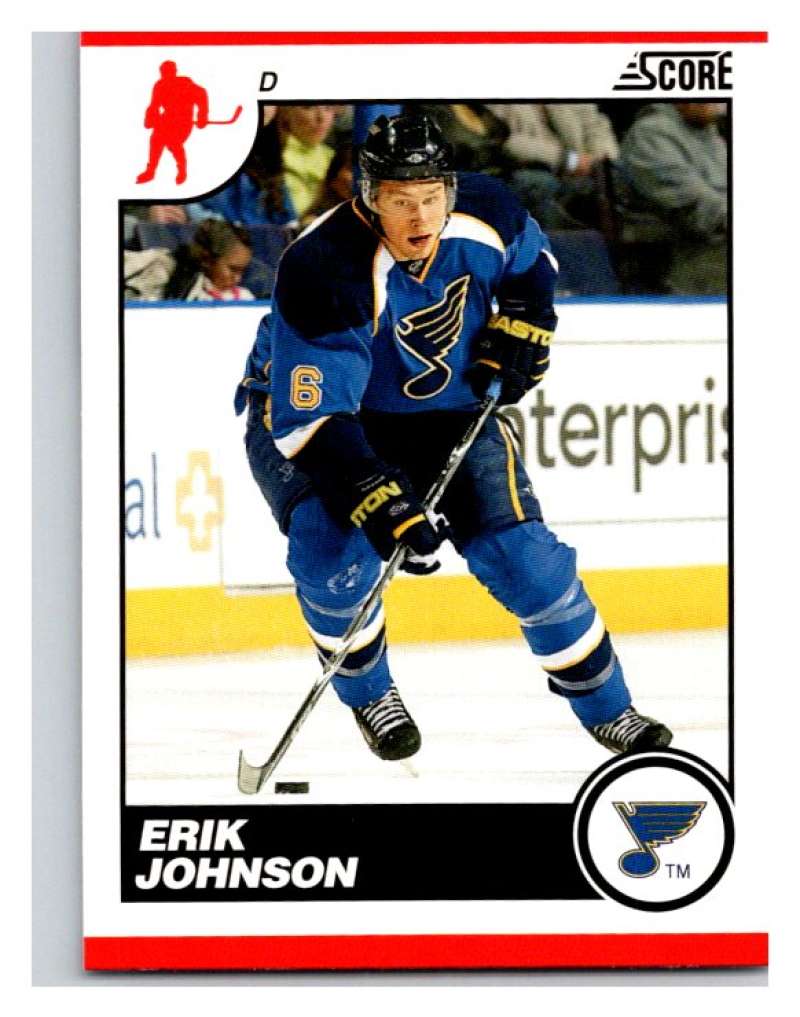 (HCW) 2010-11 Score Glossy #421 Erik Johnson Blues Mint Image 1