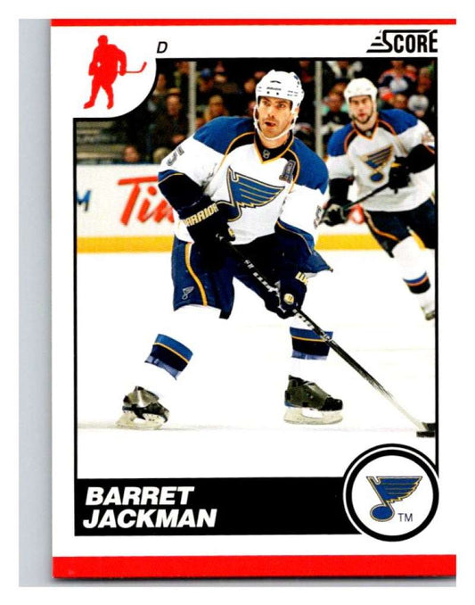 (HCW) 2010-11 Score Glossy #422 Barret Jackman Blues Mint Image 1