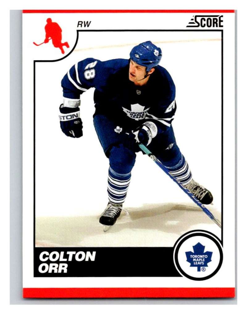 (HCW) 2010-11 Score Glossy #444 Colton Orr Maple Leafs Mint Image 1