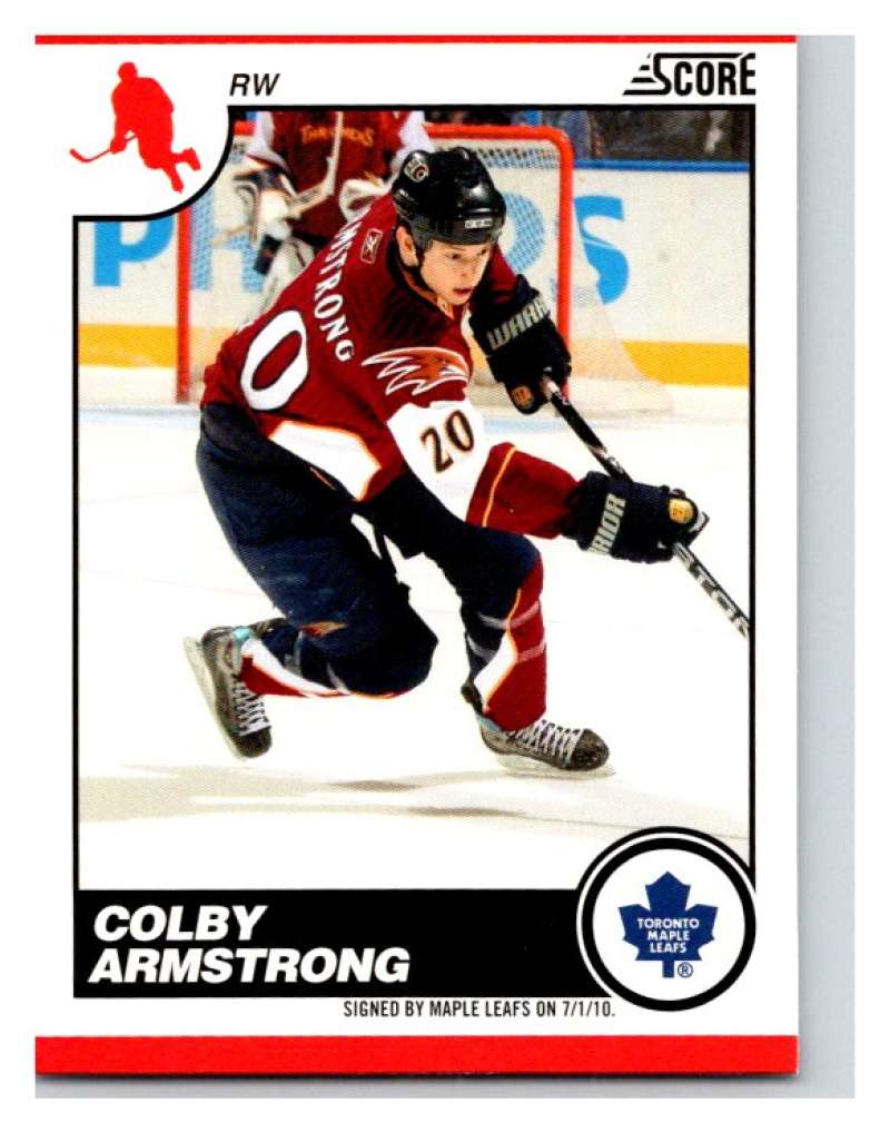 (HCW) 2010-11 Score Glossy #449 Colby Armstrong Maple Leafs Mint Image 1