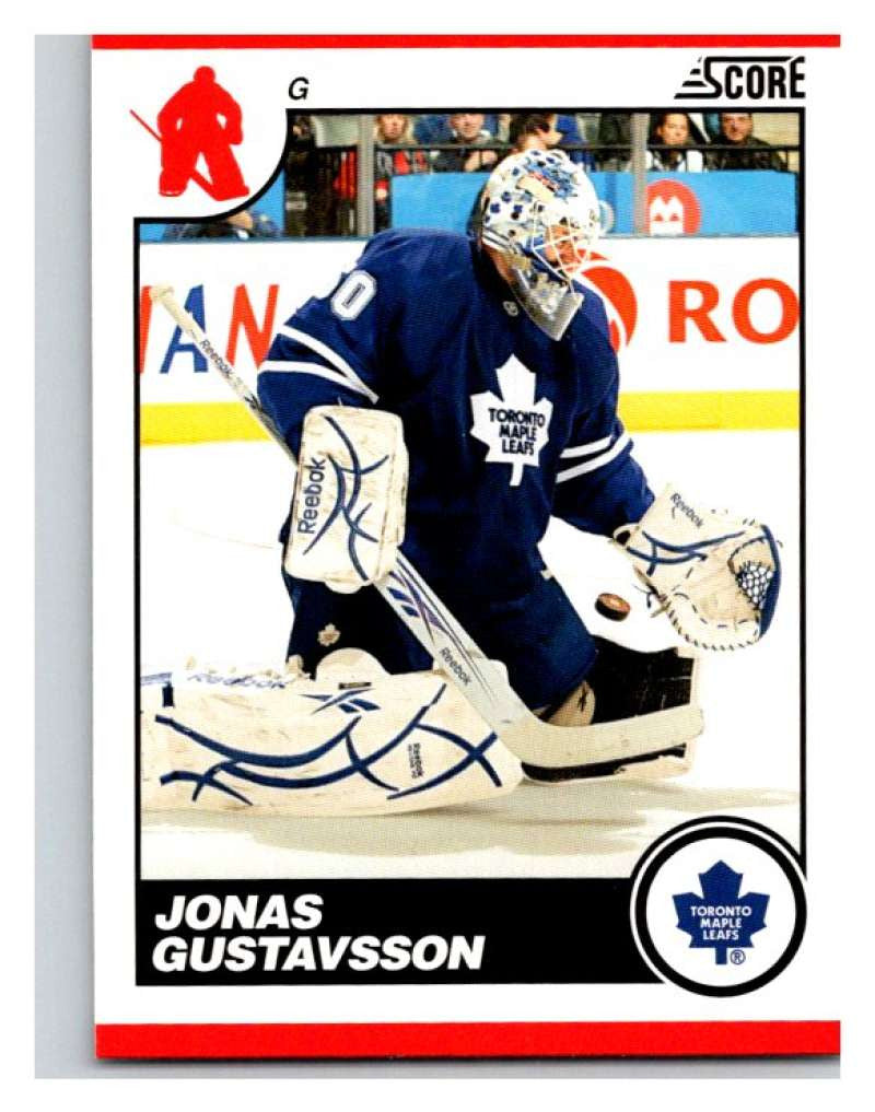 (HCW) 2010-11 Score Glossy #454 Jonas Gustavsson Maple Leafs Mint
