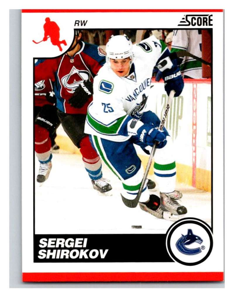 (HCW) 2010-11 Score Glossy #463 Sergei Shirokov Canucks Mint Image 1
