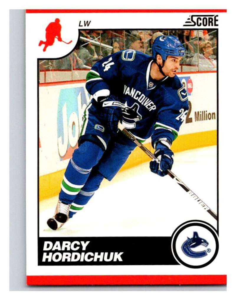 (HCW) 2010-11 Score Glossy #467 Darcy Hordichuk Canucks Mint