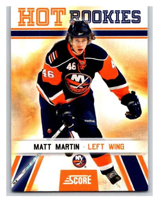 2010-11 Score Glossy #503 Matt Martin NY Islanders Mint