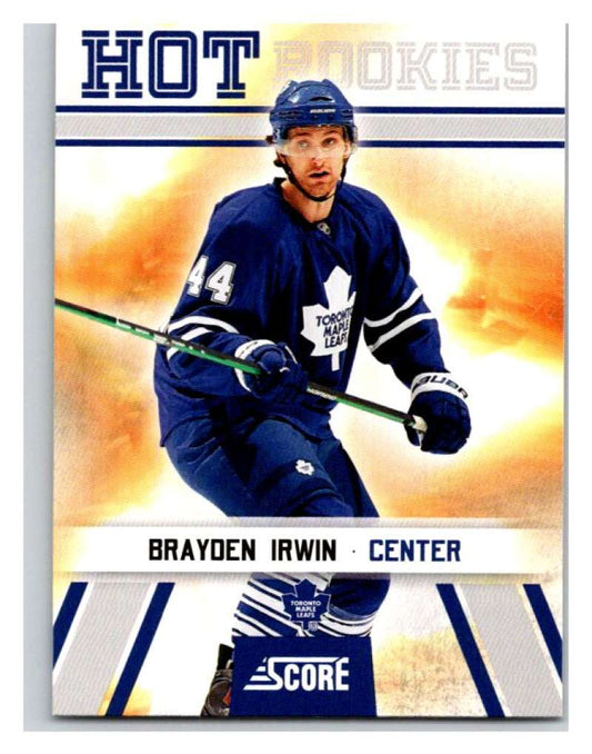 2010-11 Score Glossy #526 Brayden Irwin Maple Leafs Mint Image 1