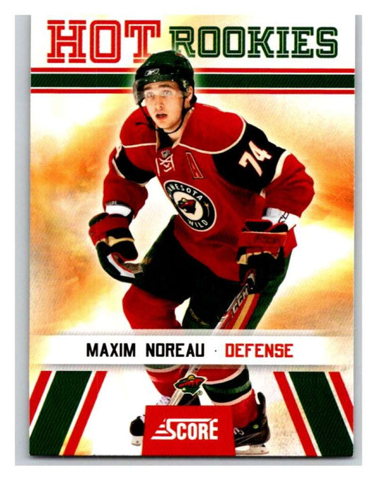 2010-11 Score Glossy #536 Maxim Noreau Wild Mint Image 1