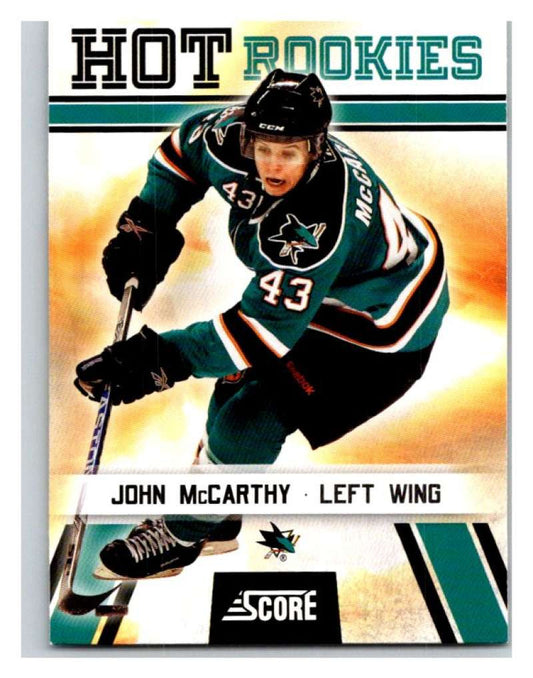 2010-11 Score Glossy #546 John McCarthy Sharks Mint