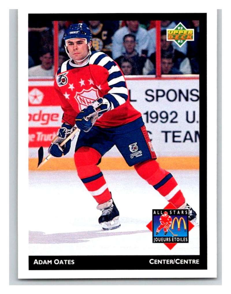 (HCW) 1992-93 McDonald's Upper Deck #11 Adam Oates Mint NHL Image 1