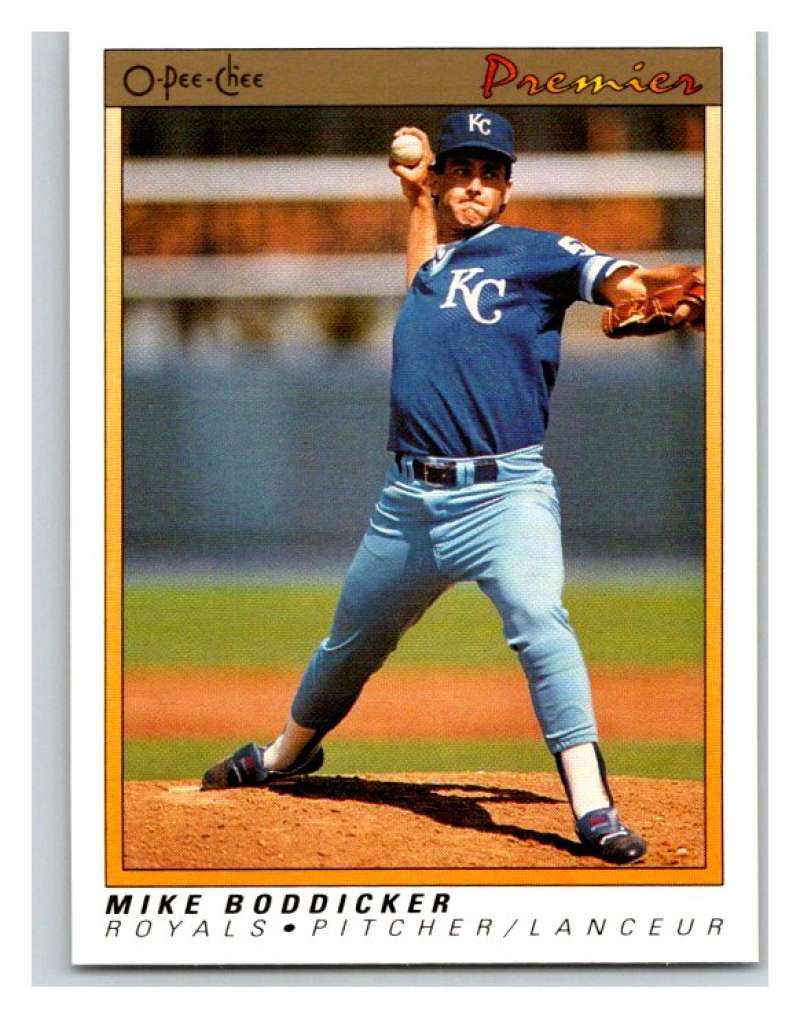 1991 O-Pee-Chee Premeir #10 Mike Boddicker Royals MLB Mint Image 1