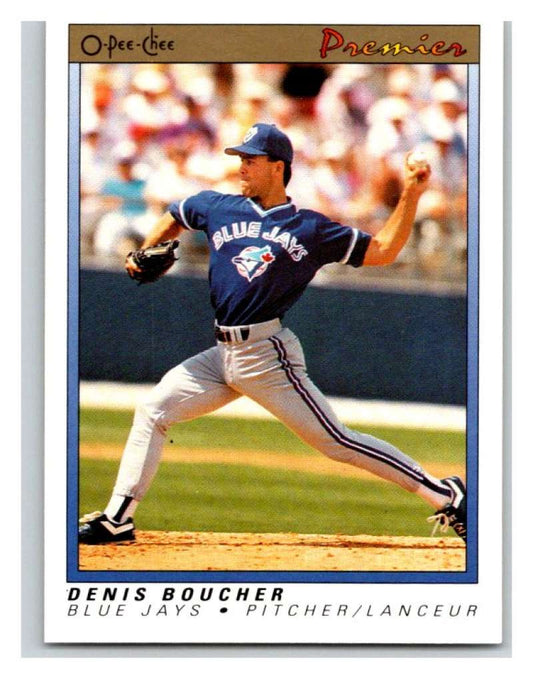 1991 O-Pee-Chee Premeir #13 Denis Boucher Blue Jays MLB Mint