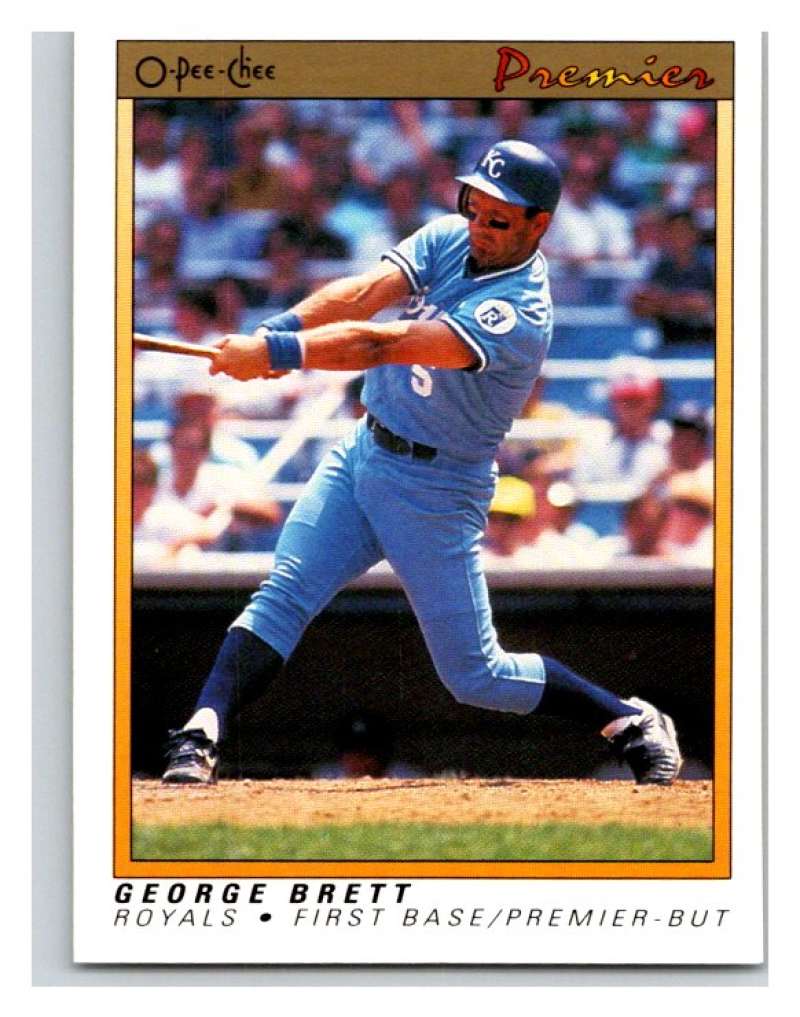 1991 O-Pee-Chee Premeir #14 George Brett Royals MLB Mint Image 1