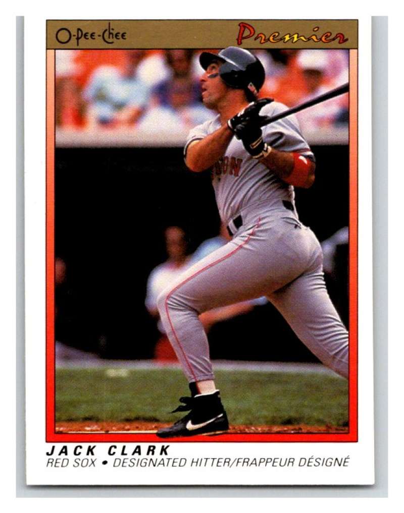 1991 O-Pee-Chee Premeir #21 Jack Clark Red Sox MLB Mint Image 1