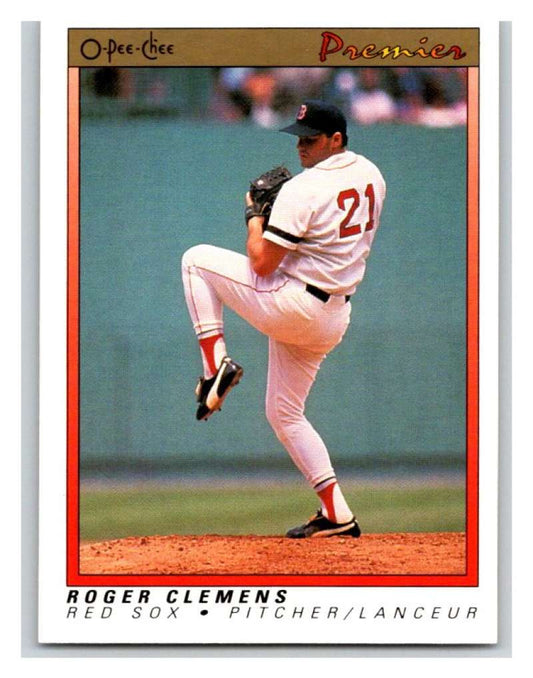 1991 O-Pee-Chee Premeir #23 Roger Clemens Red Sox MLB Mint