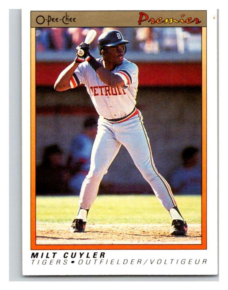 1991 O-Pee-Chee Premeir #27 Milt Cuyler Tigers MLB Mint Image 1
