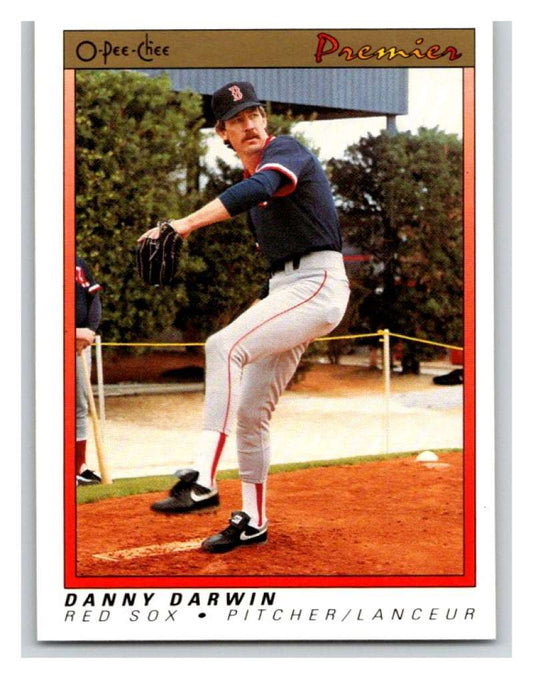 1991 O-Pee-Chee Premeir #28 Danny Darwin Red Sox MLB Mint