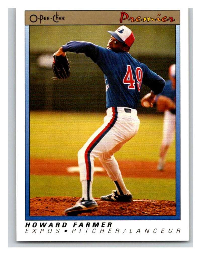 1991 O-Pee-Chee Premeir #40 Howard Farmer Expos MLB Mint