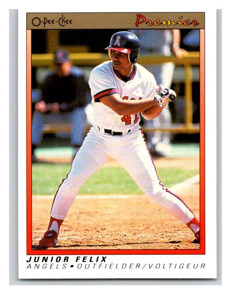 1991 O-Pee-Chee Premeir #41 Junior Felix Angels MLB Mint Image 1
