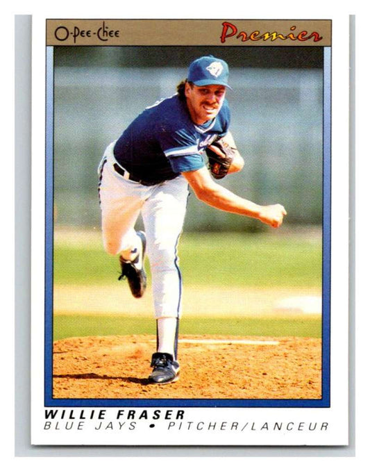 1991 O-Pee-Chee Premeir #46 Willie Fraser Blue Jays MLB Mint