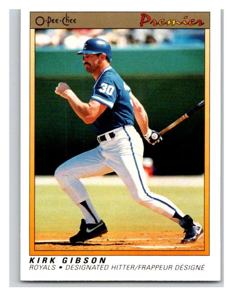 1991 O-Pee-Chee Premeir #50 Kirk Gibson Royals MLB Mint Image 1