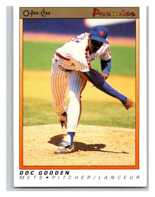 1991 O-Pee-Chee Premeir #55 Dwight Gooden Mets MLB Mint